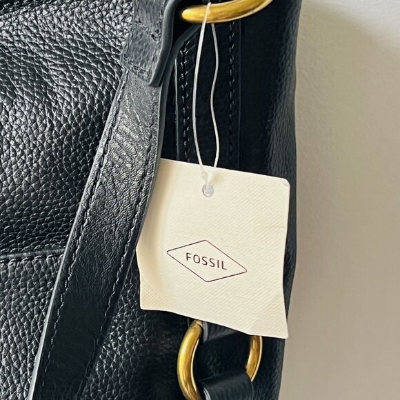 Fossil Sam Shopper Tote & Wallet in Black NWT - Picture 3 of 10